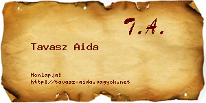 Tavasz Aida névjegykártya